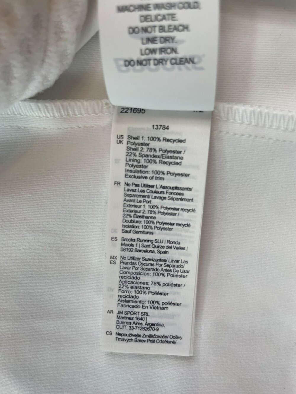 Brooks Shield Hybrid Vest 3.0 White Insulated Full-Zip Wmn's Sz XL MSRP$120 WNT - Picture 11 of 11